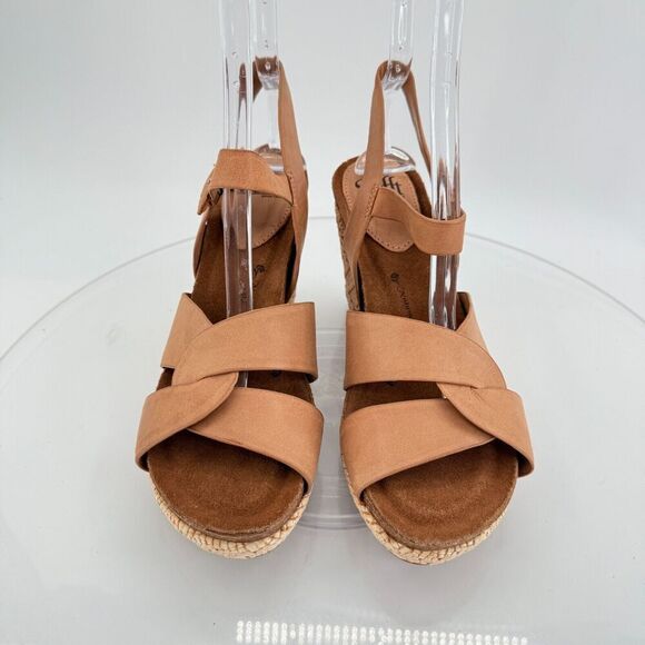 Sofft Womens Clarissa Wedge Ankle Strap Sandals Size 10 M Brown Leather - Picture 6 of 16